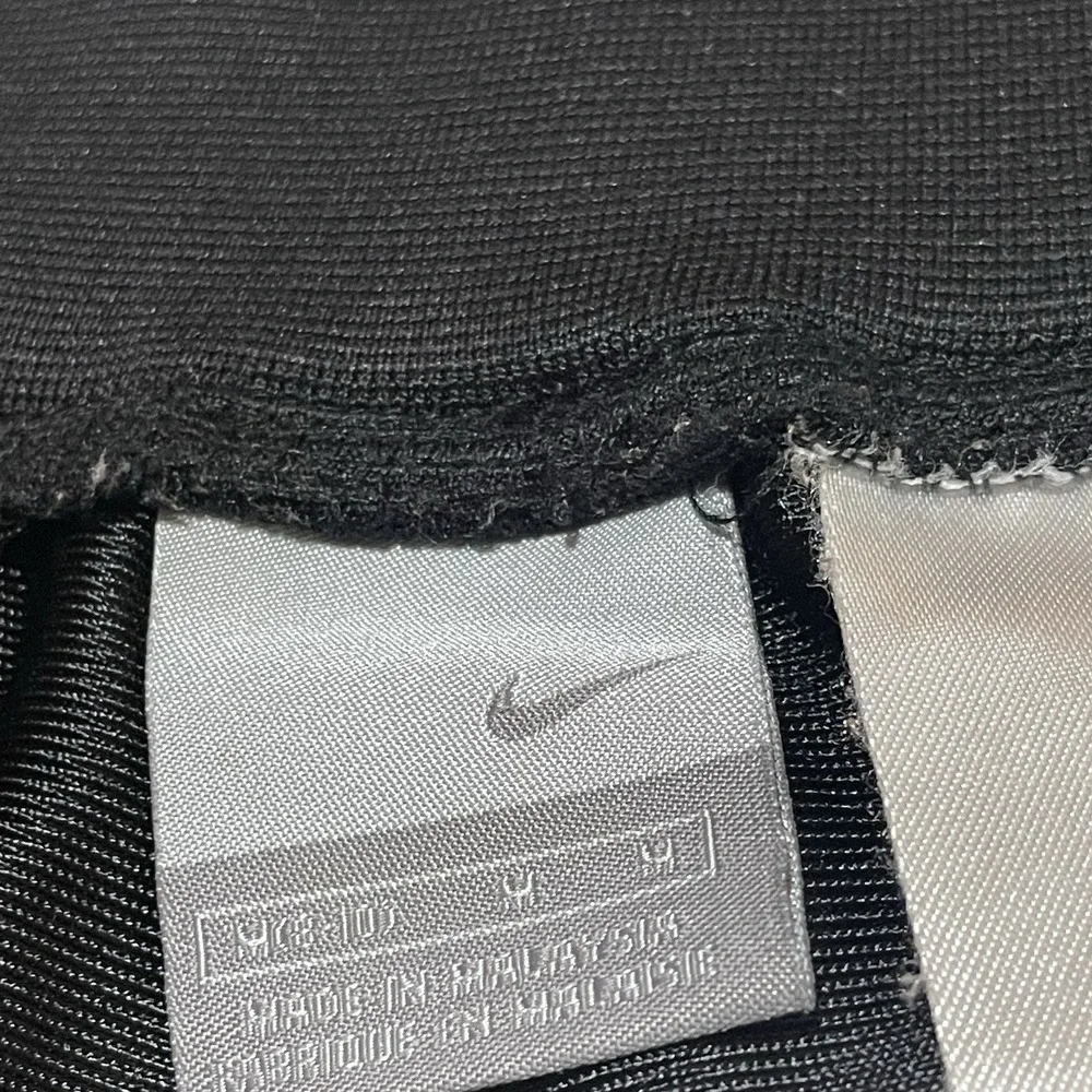 Nike Women's Black Track Pants Side Stripe Bootcut Athletic Size Medium Y2K